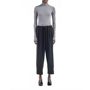 NEW MARIA MCMANUS barrel leg drawstring trouser in black